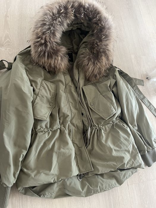 Зимно вке Парка с естествена кожа