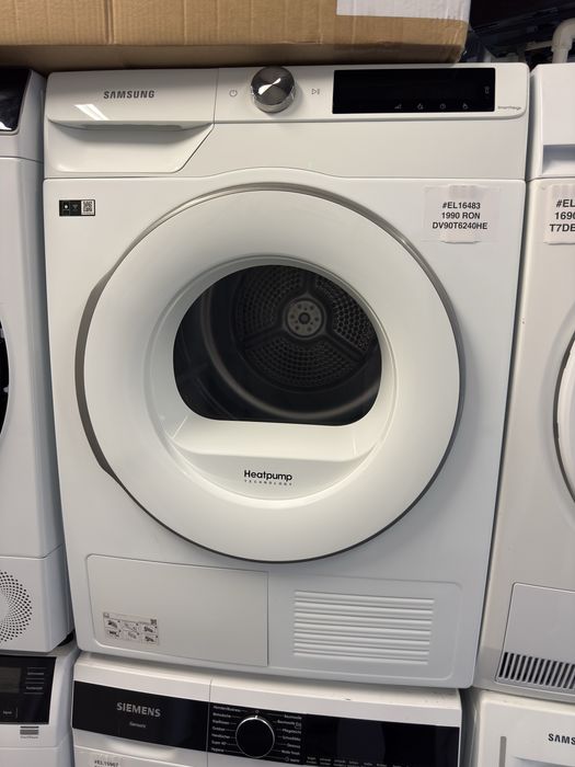 Uscător de rufe cu pompa de caldura Samsung DV90T6240HE, factura si garantie 12 luni