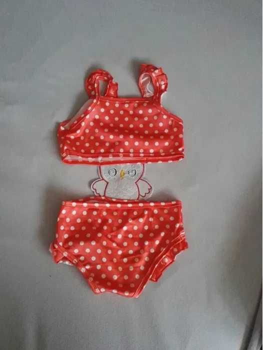 Бански за момиче, 3г-4г, детски бански, НОВО, бански, бухалче, 2 части