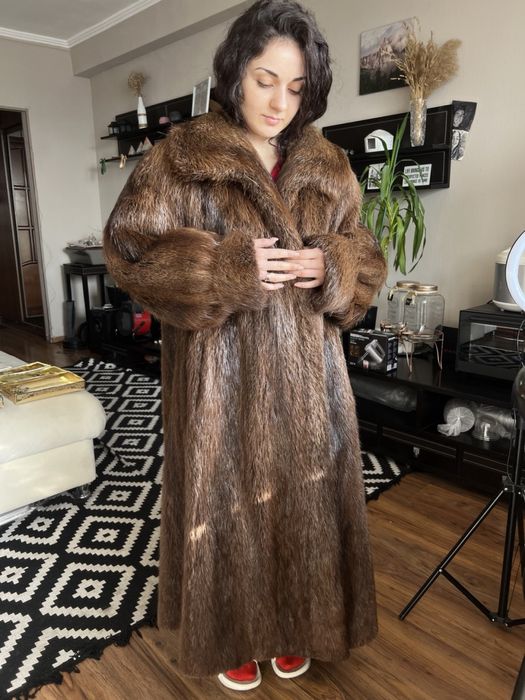 Шуба натуральная бобер