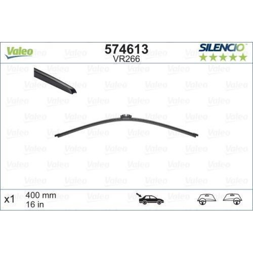 Lamela stergator luneta 400mm/16in Audi A4/S4 Combi 2007-2011/2011-2015, A6 Combi 2011-2014/2014-2018, Q3 2011-2015/2015-2018; plata, Valeo Silencio