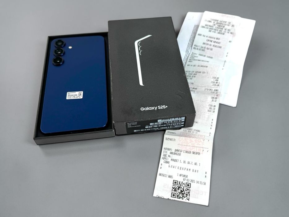 Samsung Galaxy S25 Plus 256GB 12RAM Navy 100% Батерия! Гаранция!