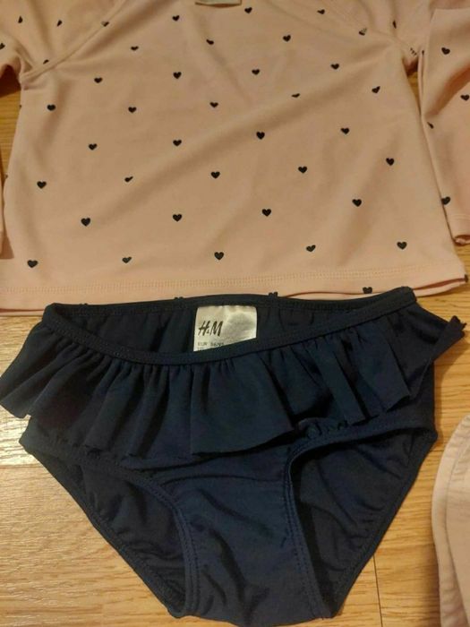 Lot plaja costum baie protectie UV, palarie 1-2 ani marime 86-92.