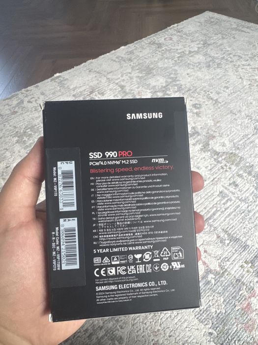 SSD Samsung 990 PRO MZ-V9P1T0BW 1000 Гб