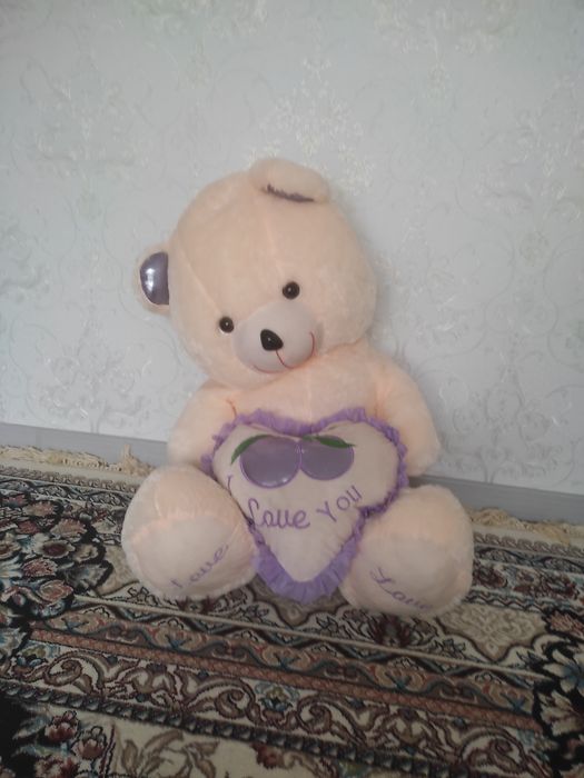 Пушистая мишка, игрушка для детей