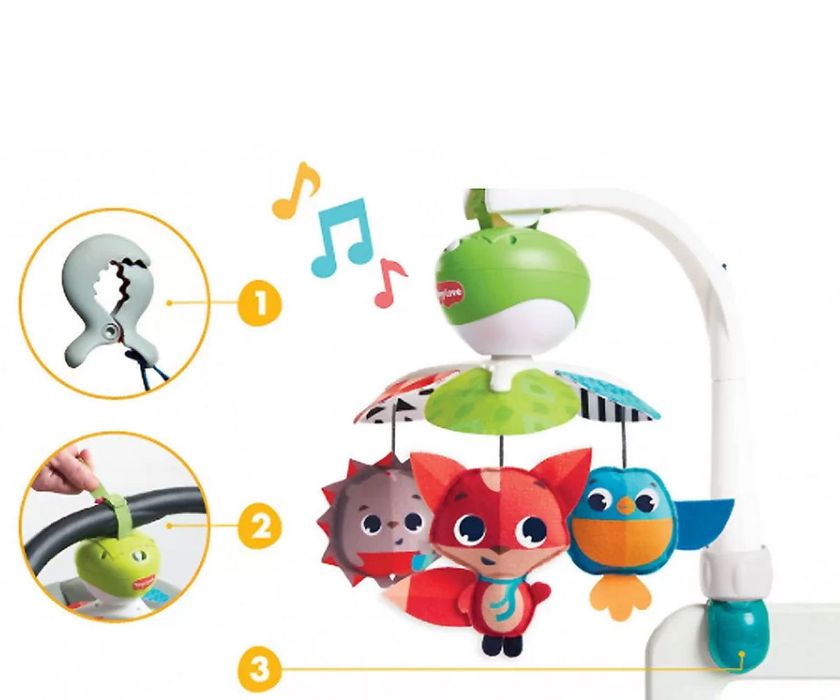 Музикална бебешка въртележка Tiny love