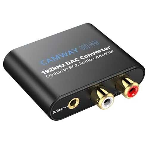 DAC конвертор CAMWAY SPDIF/Toslink към RCA аудио