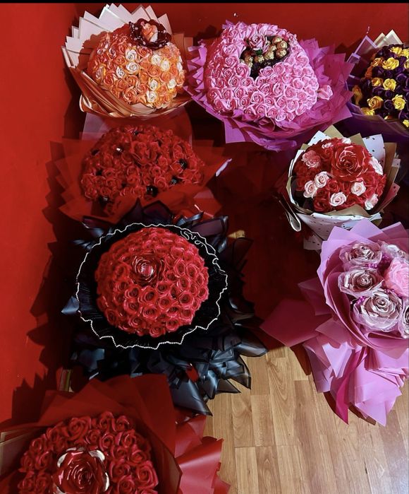 Buchete cu flori din sapun