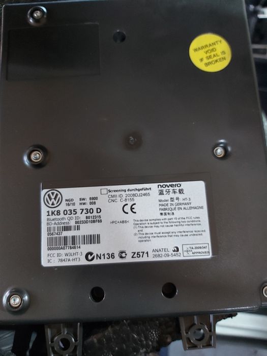 Modul bluetooth volkswagen passat b6 1K8 035 730 D