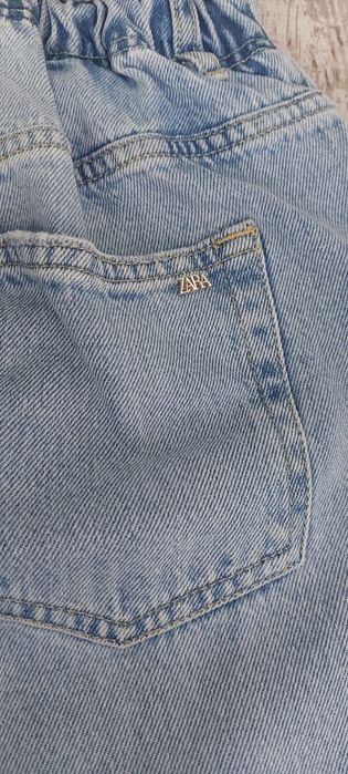 Дамски дънки paperbag ZARA