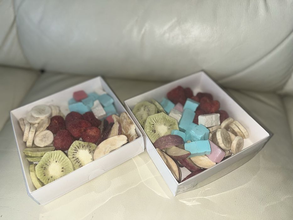 Сублимированные фрукты и мороженое