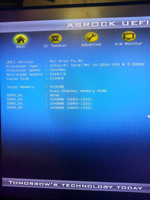 Процессор Intel(R) Core(TM) i5-2500