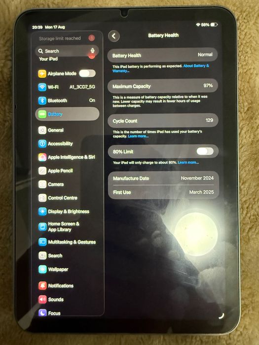 iPad mini a17 256gb Smart Folio