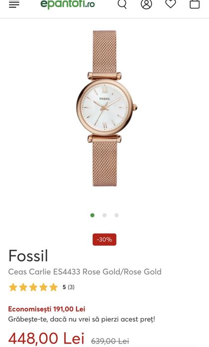 ‼️ Ceas Fossil