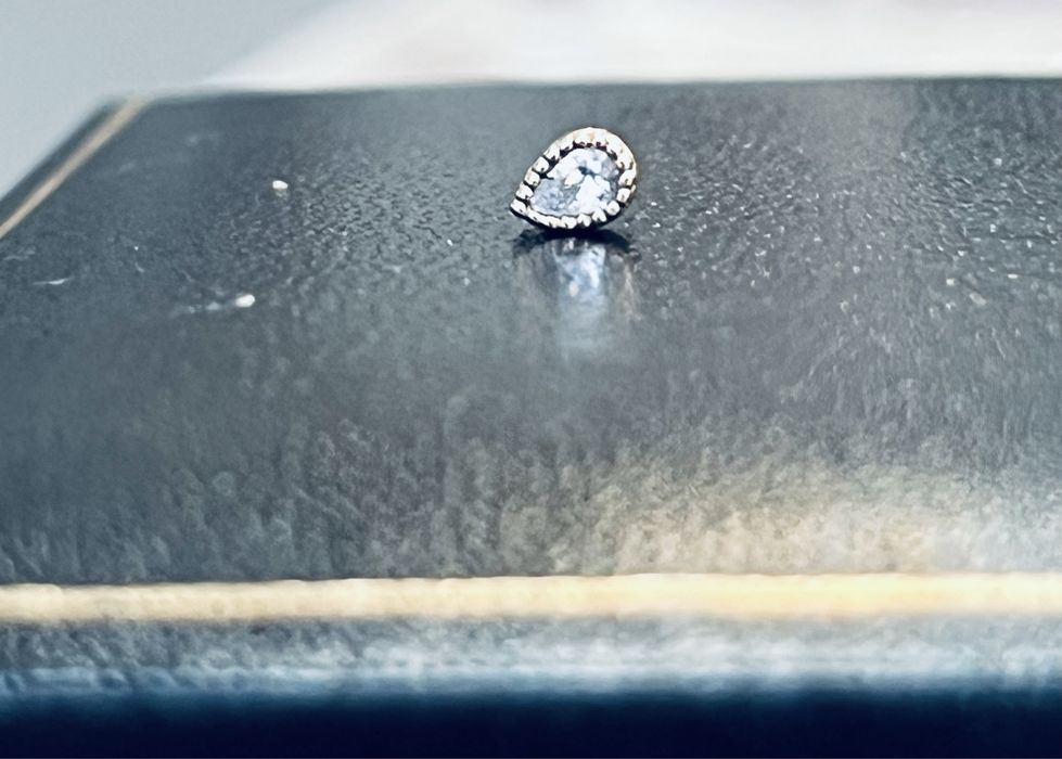 Златен Пиърсинг със брилянт