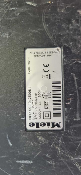 Прахосмукачка Miele S5 EcoLine green 1300W / ЗА Части