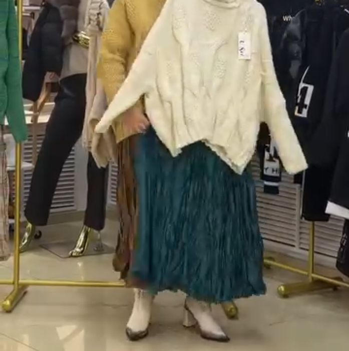 Юбка гофре сжатая