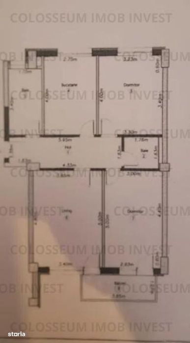 Apartament 3 camere, decomandat - zona Tractorul