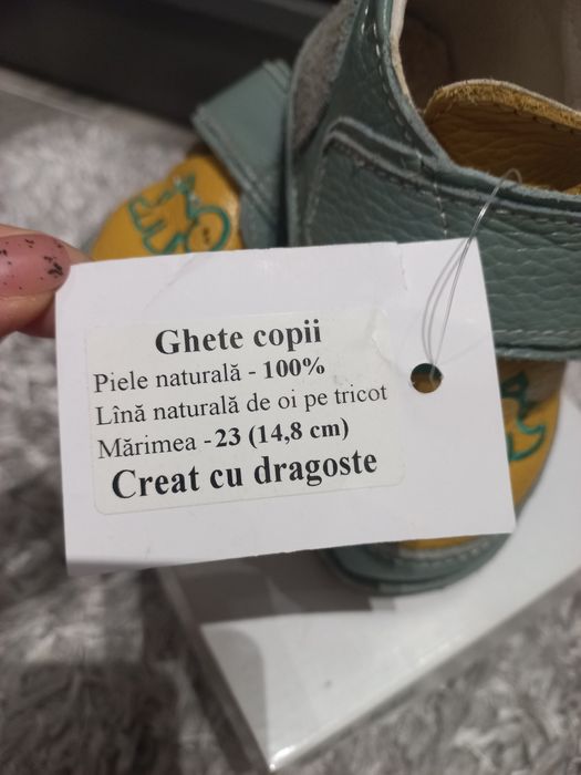 Ghete Macco cu brant de lână detașabil,marime 23