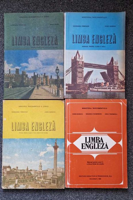 LIMBA ENGLEZA: Manual clasa V, VI, VII si VIII Farnoaga Bunaciu Ionici