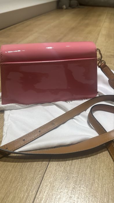 Чанта Furla розова с дълга и къса дръжка