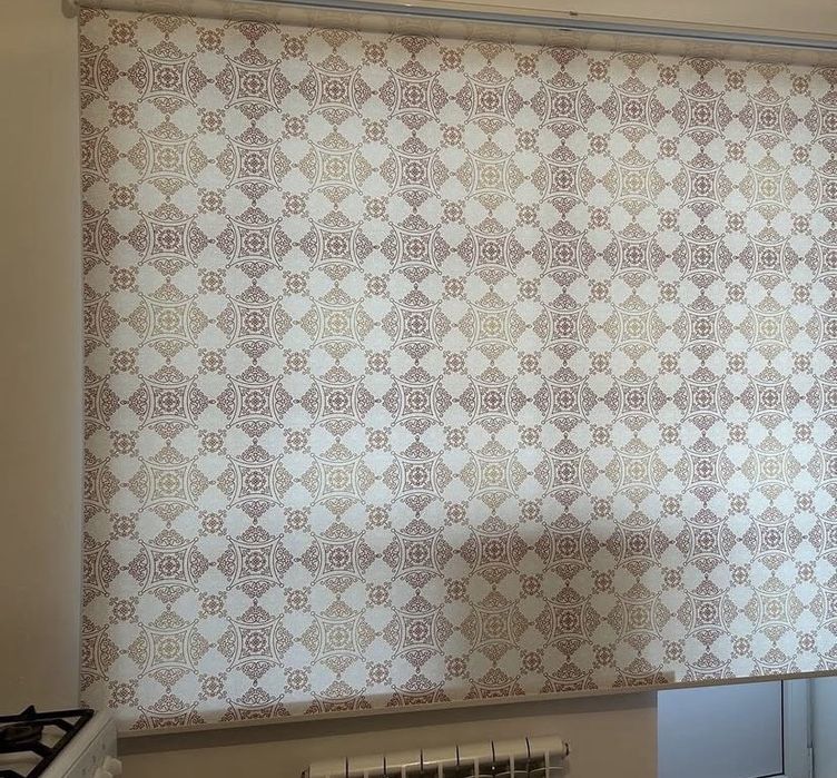 Сызбалармен ролл штор