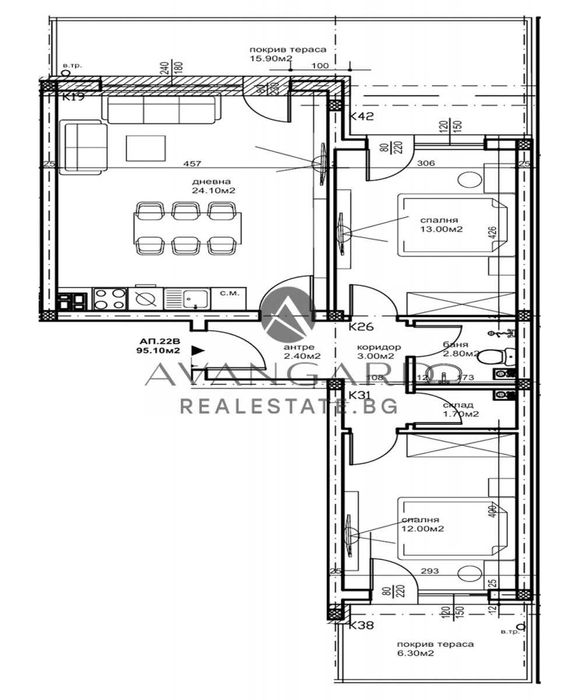 Продава се Тристаен апартамент в Пловдив, Беломорски - 109 кв.м за 981 €/кв.м - Снимка #1