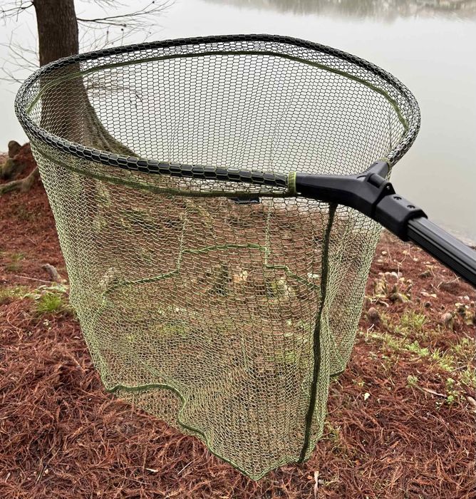 Риболовен кеп с гумирана мрежа