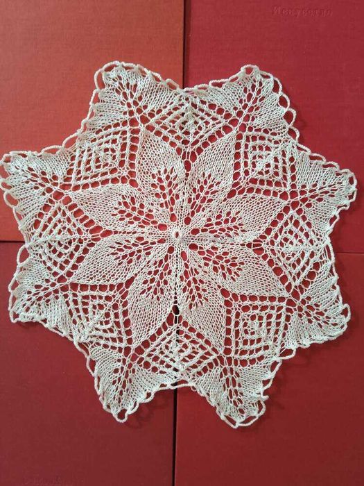 Антична среда на 20-ти век Салфетка плетена на една кука