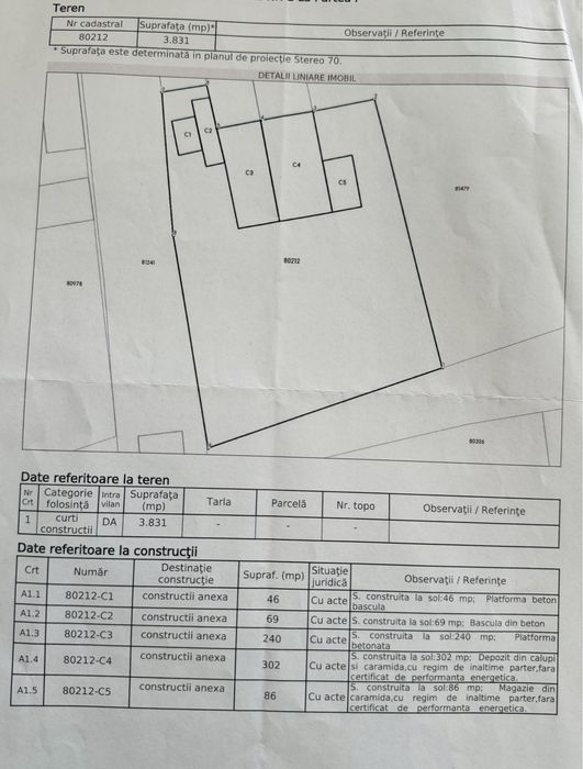 Hala plus teren Cepari-Arges