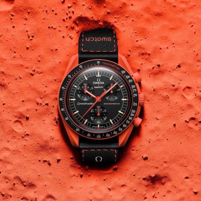 Ceas SWATCH X OMEGA MISSION TO EARTH LAVA Edition Chronograf Superb Nou 2026 !!
