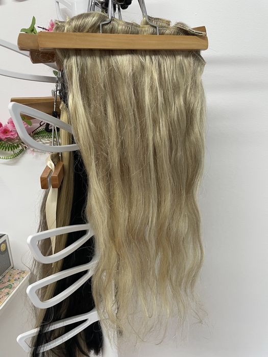 Треса, екстеншъни, Коса 60см на щипки balmain