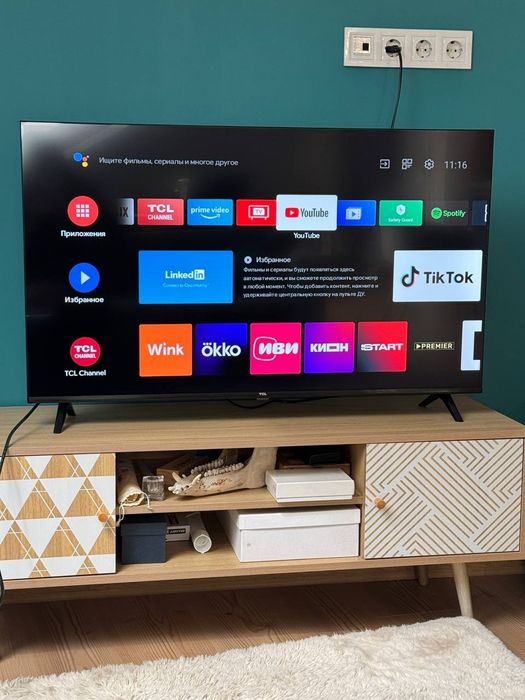 Телевизор TCL LED 43S5400A, 43" (108 см), Smart Android TV, Full HD, Клас F