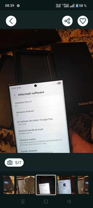 Samsung S23 ultra fisurat capac spate 12/512 GB