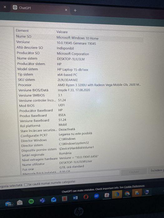 HP Laptop 15‑db1xxx.