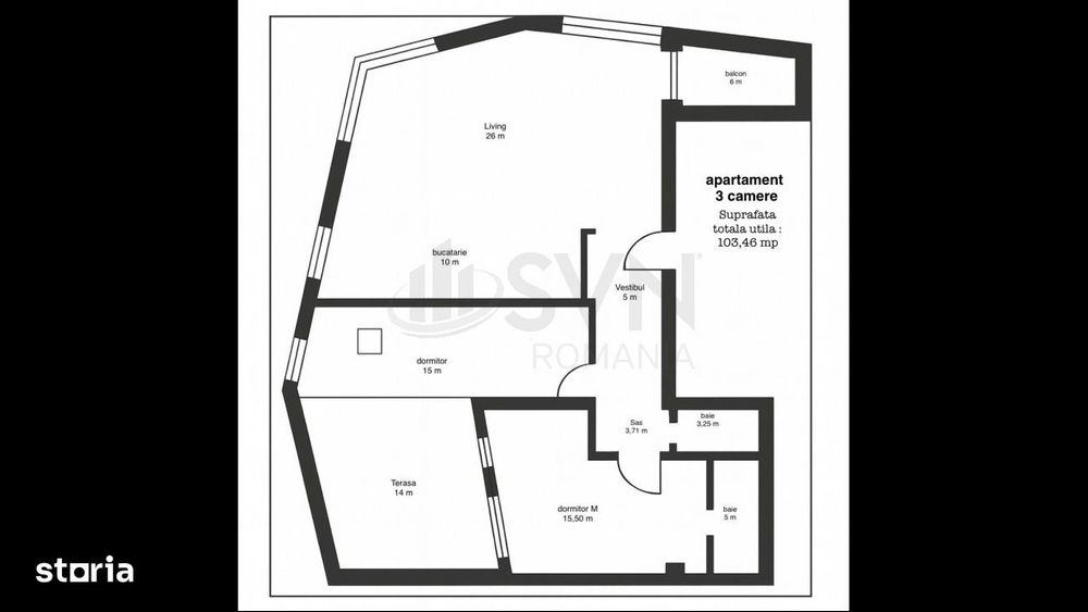 3 Camere - 103 mp utili - bloc premium 2026