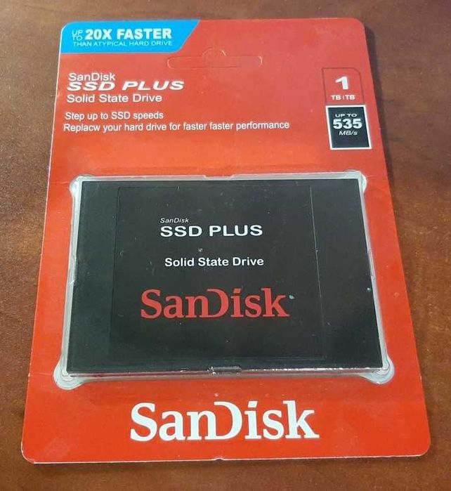 SanDisk SSD Plus 1TB чисто нов/неразопакован