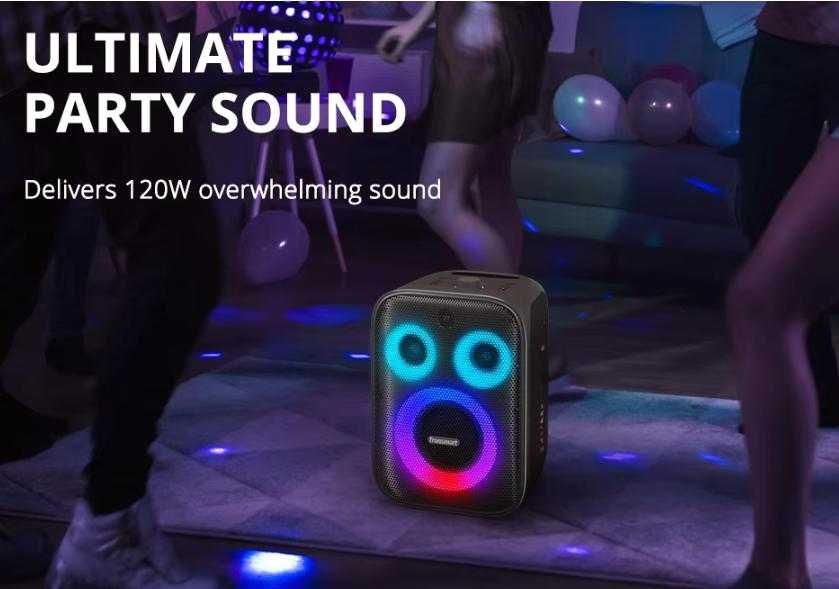 Портативен Китарен Усилвател 120W Караоке Парти Бас Tronsmart Halo 200