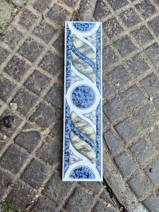 Placa decorativa India Giovanna Beige ceramic border tile, placi deco