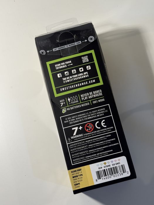 Kendama Sweets Citrine Turbo Shape Antiskid V2