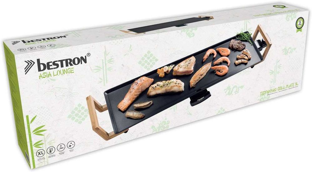 Настольный гриль Bestron Teppanyaki Grill Plate in Asia Design!