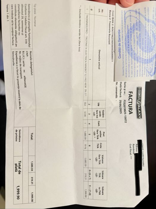 Trotineta Ninebot E2 Pro in garantie