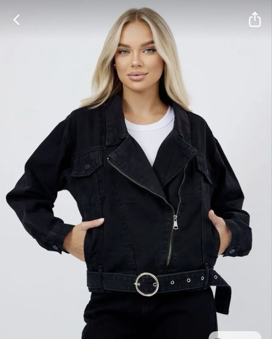 Джинсовка в стиле авиатр