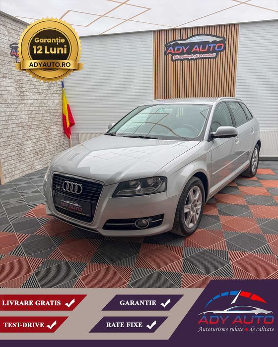 AUDI A3 QUATTRO, 2.0Diesel, RAR + ITP. Garantie 12 luni,Rate fixe
