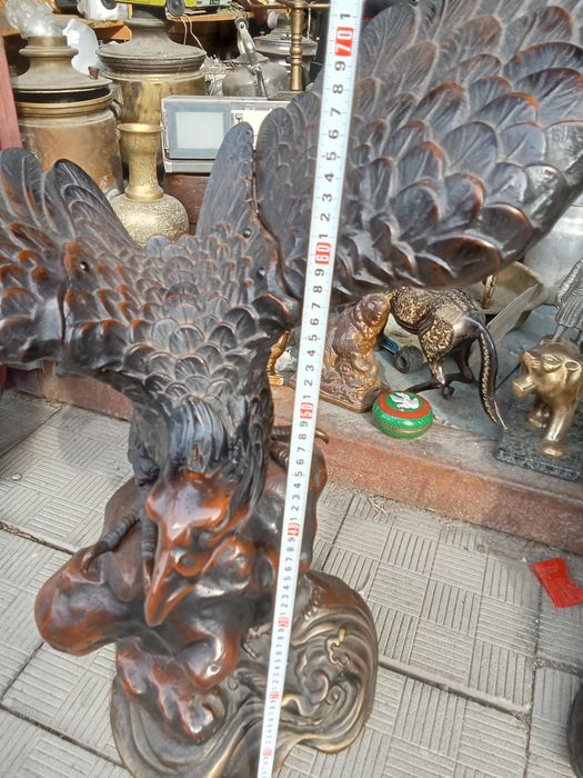 Продам старинная статуэтка Орёл, чугун.