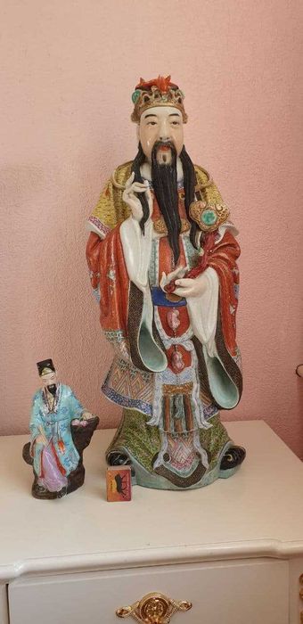 Статуэтка Китай начало 20 века революционная Кашгарская работа 70 см