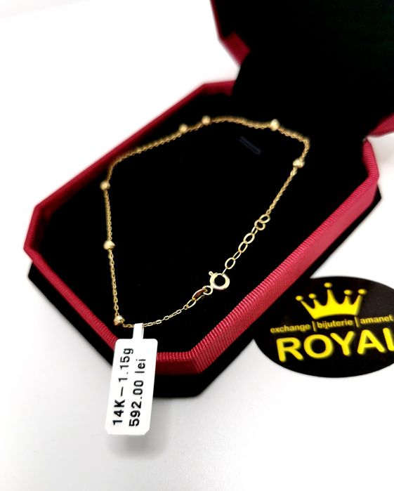 Bijuteria Royal bratara din aur 14k 1.15 gr