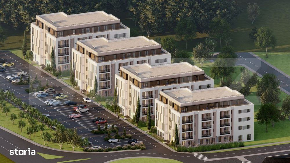Apartament complex Green Residence Vest, 37 mp, loc de parcare inclus,