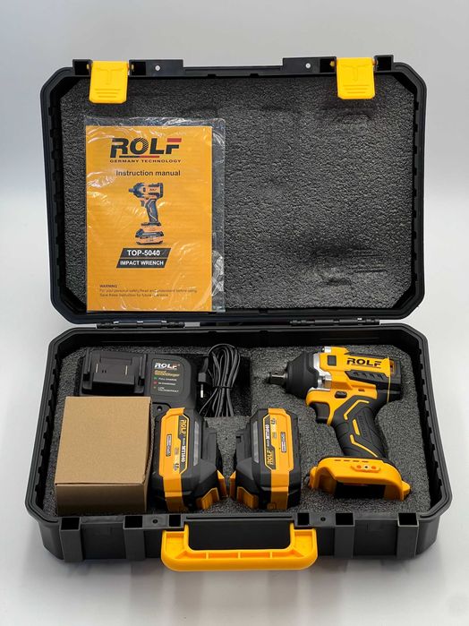 Аккумляторный гайковерт Rolf TOP-5040, 800 Нм, 3900 уд/мин