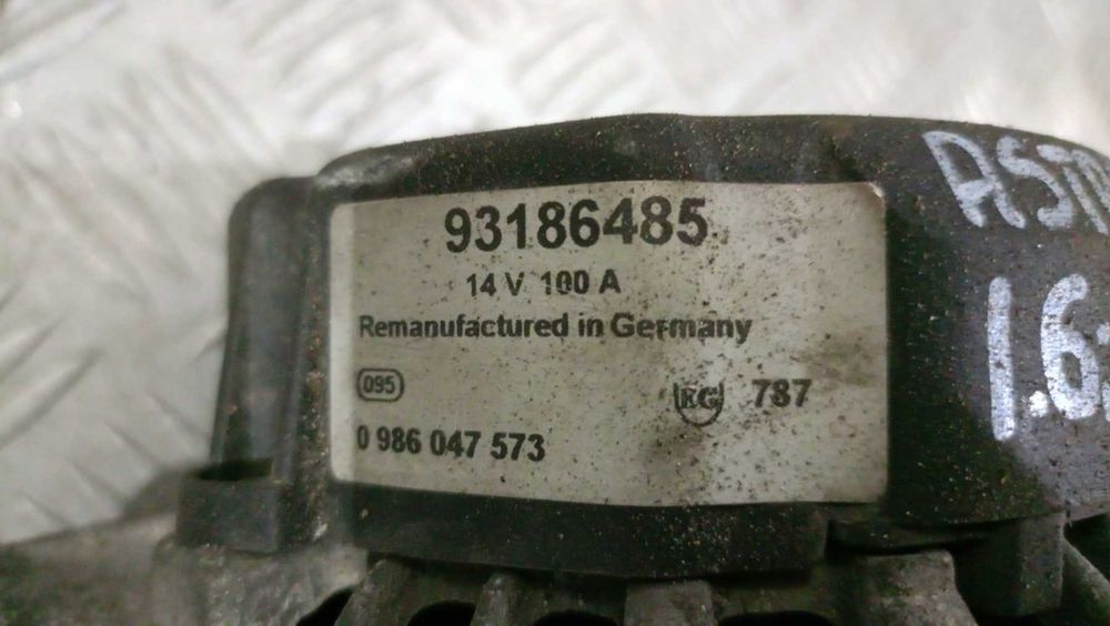 Алтернатор Opel Astra G 1.6i 1999г. 100AMP